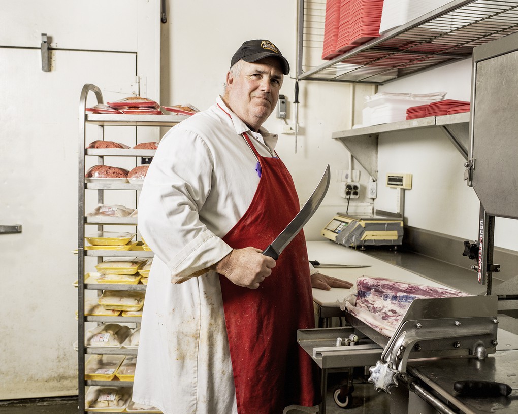 Glen Bedore, Meat Cutter, Big M Supermarket About this photo.