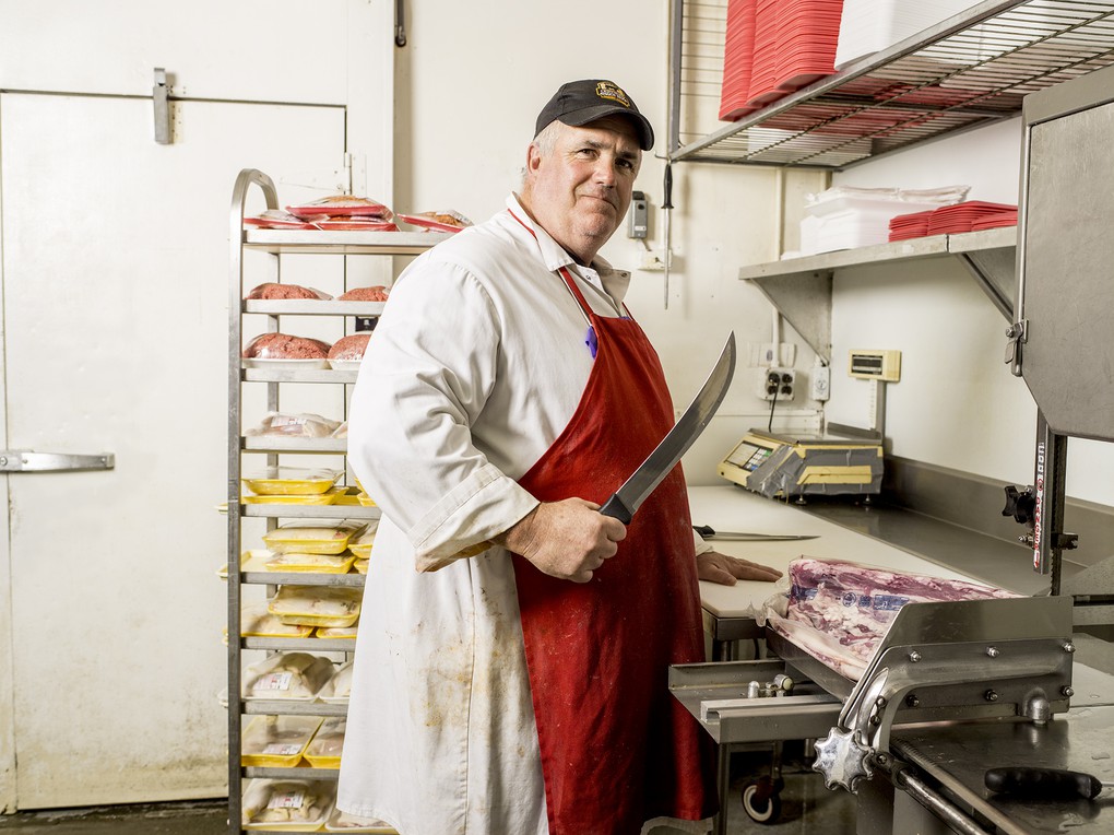 Glen Bedore, Meat Cutter, Big M Market, Ovid, NY