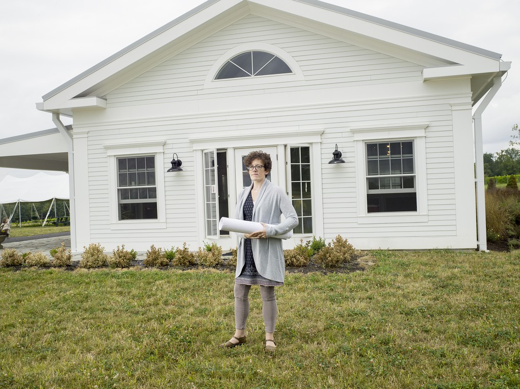 Emily Pellicano, Architect, of Owego, NY, designed the interior and exterior of the Boundary Breaks Tasting Room and Office while with the firm King + King Architects, of Syracuse, NY.