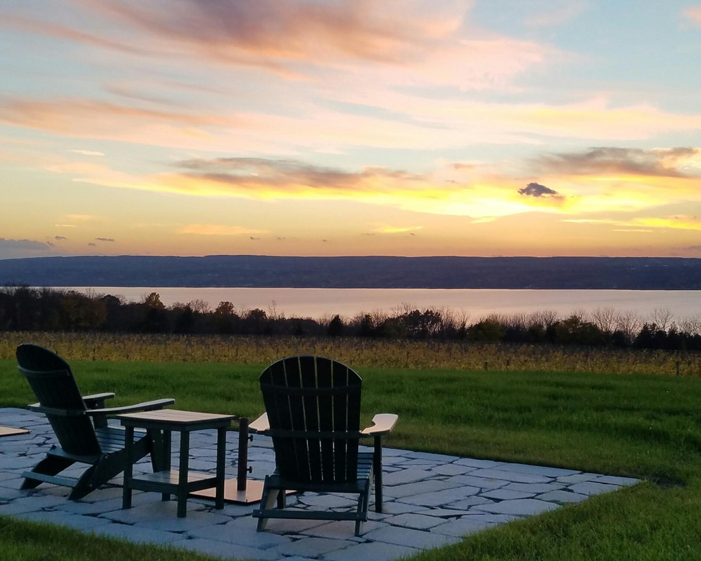 We enjoy sunsets from the east side of Seneca Lake all year long.